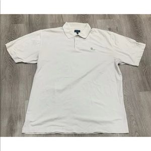 Mens Burberry Golf Polo Shirt White Short Sleeve